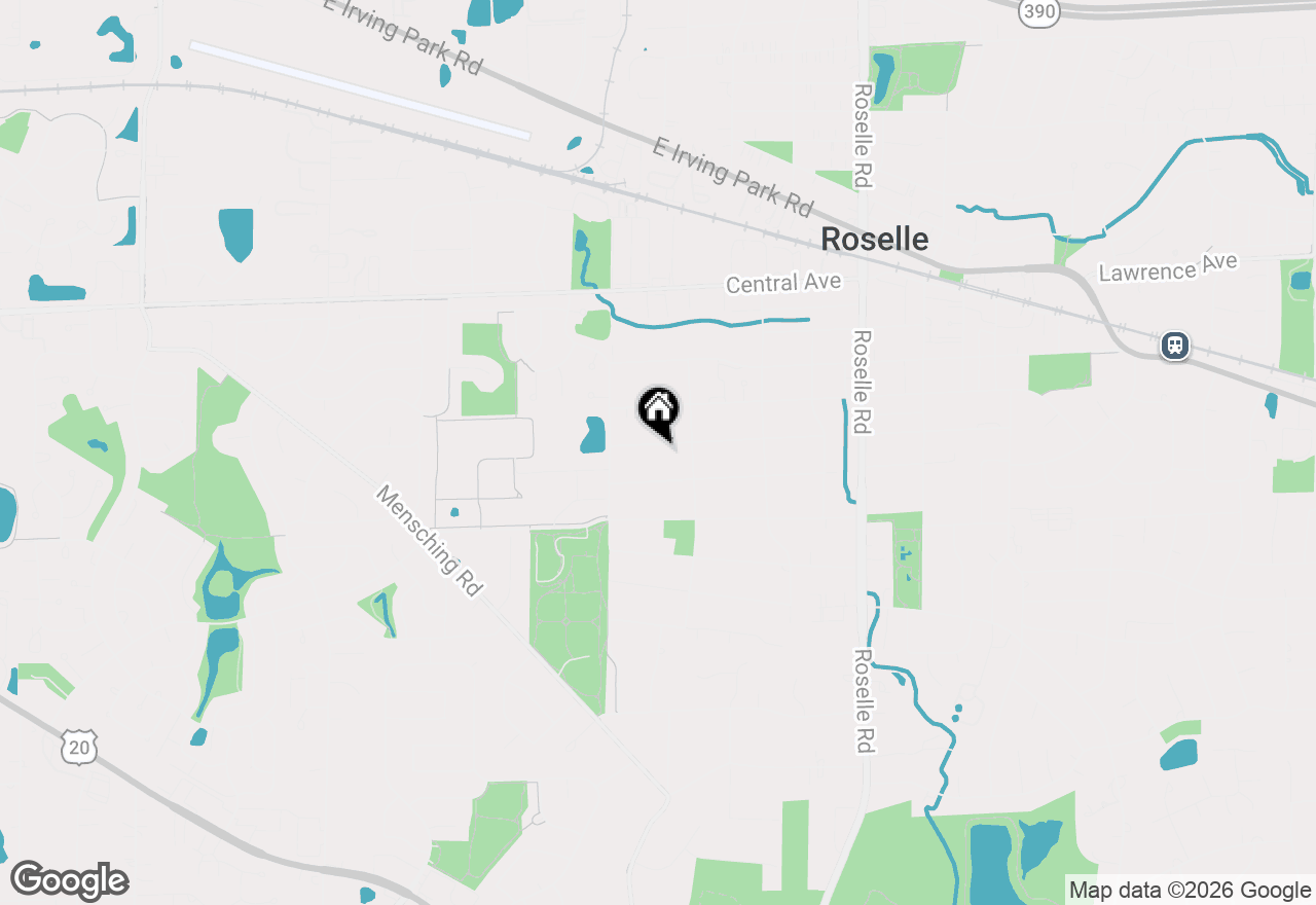 Map of 375 W Woodworth Place, Roselle, IL 60172
