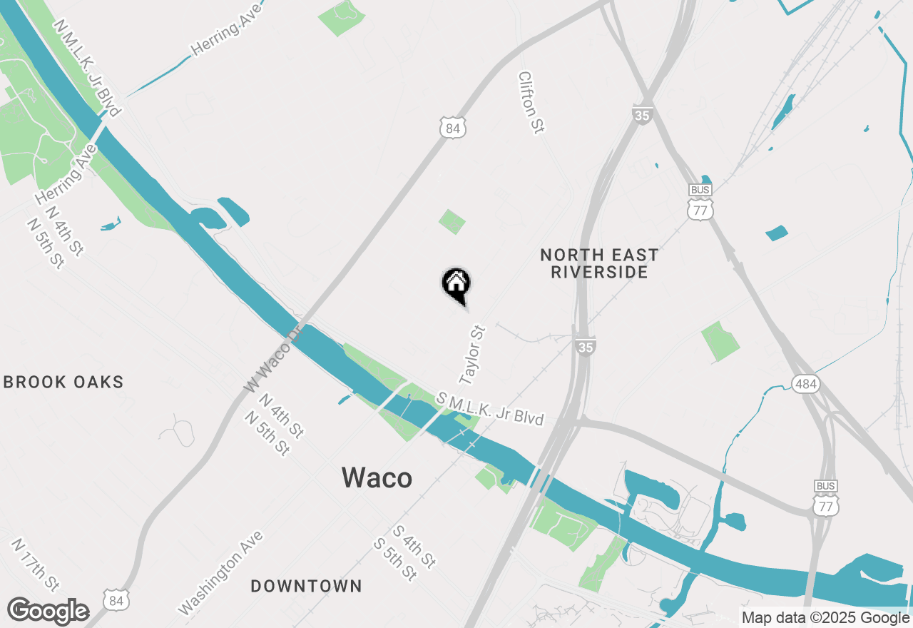 Map of 510 Elm Street, Waco, TX 76704