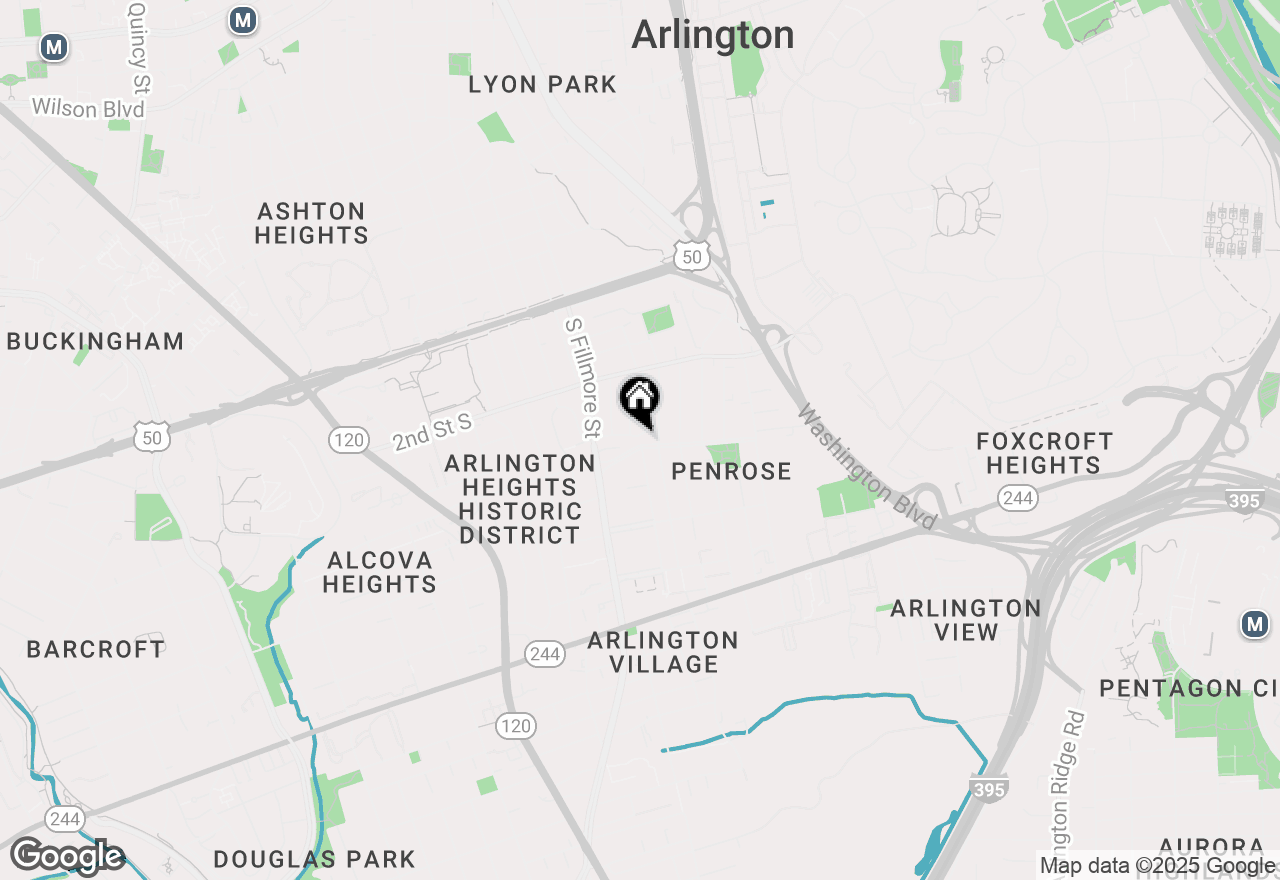 Map of 2516 5th Street S #UNIT B, Arlington, VA 22204