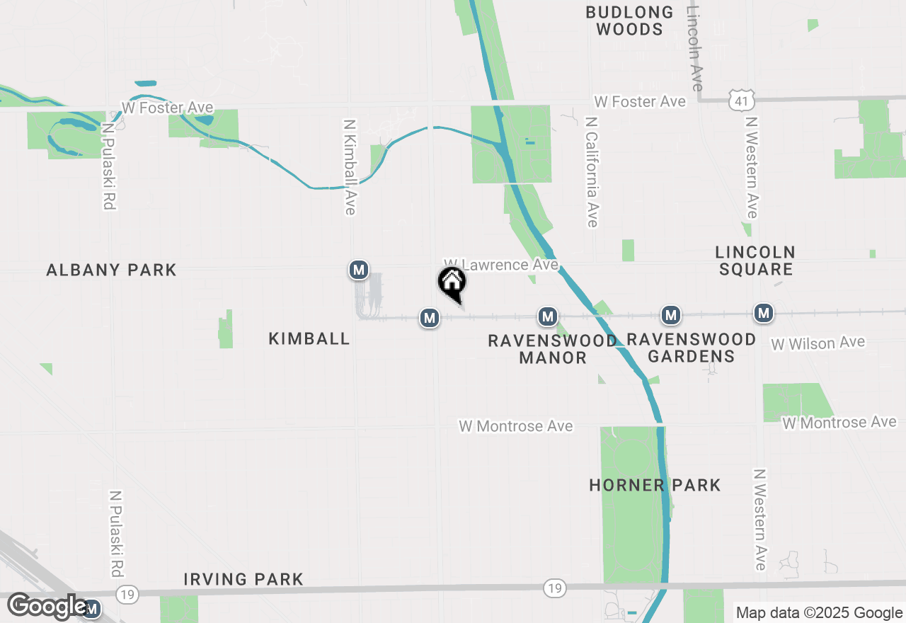Map of 3135 W Leland Avenue #3W, Chicago, IL 60625