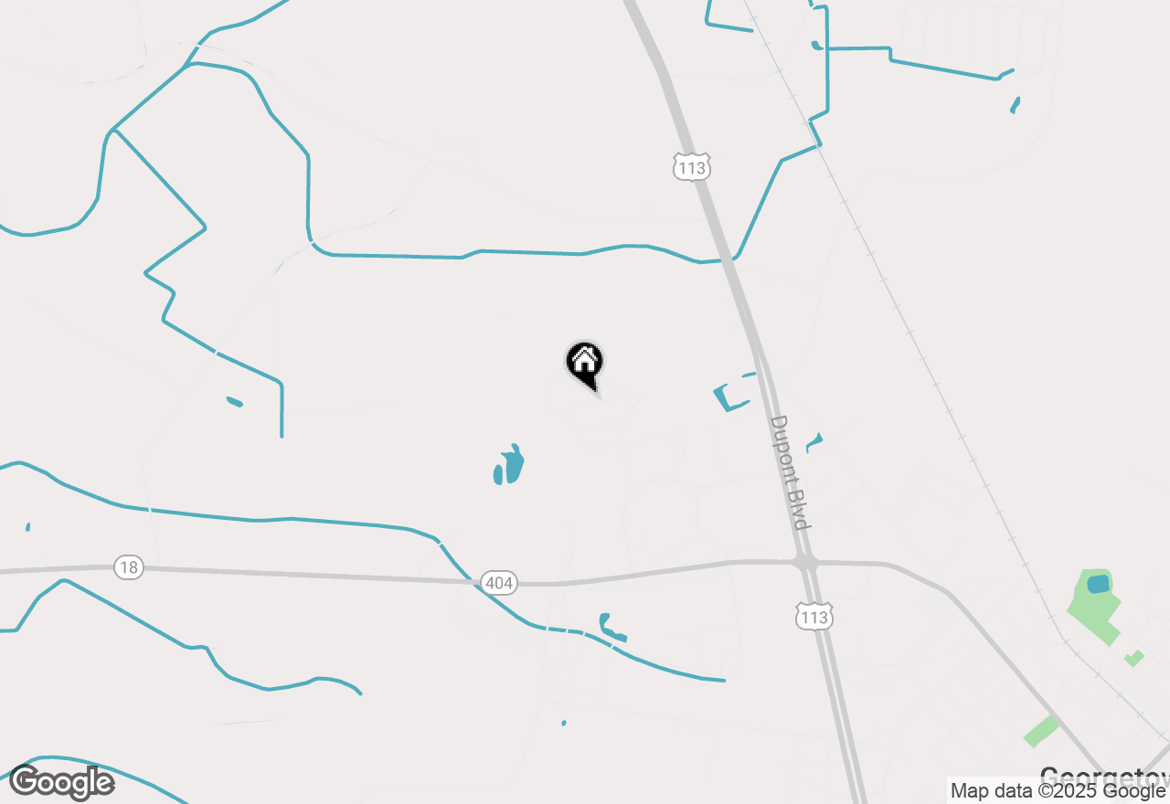 Map of 821 Partin Way, Georgetown, DE 19947