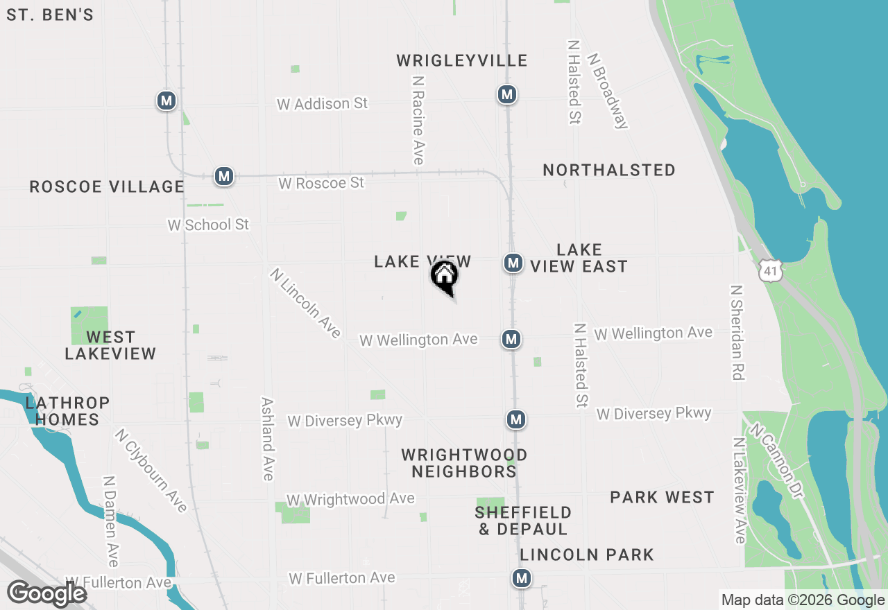 Map of 3053 N Clifton Avenue #7, Chicago, IL 60657