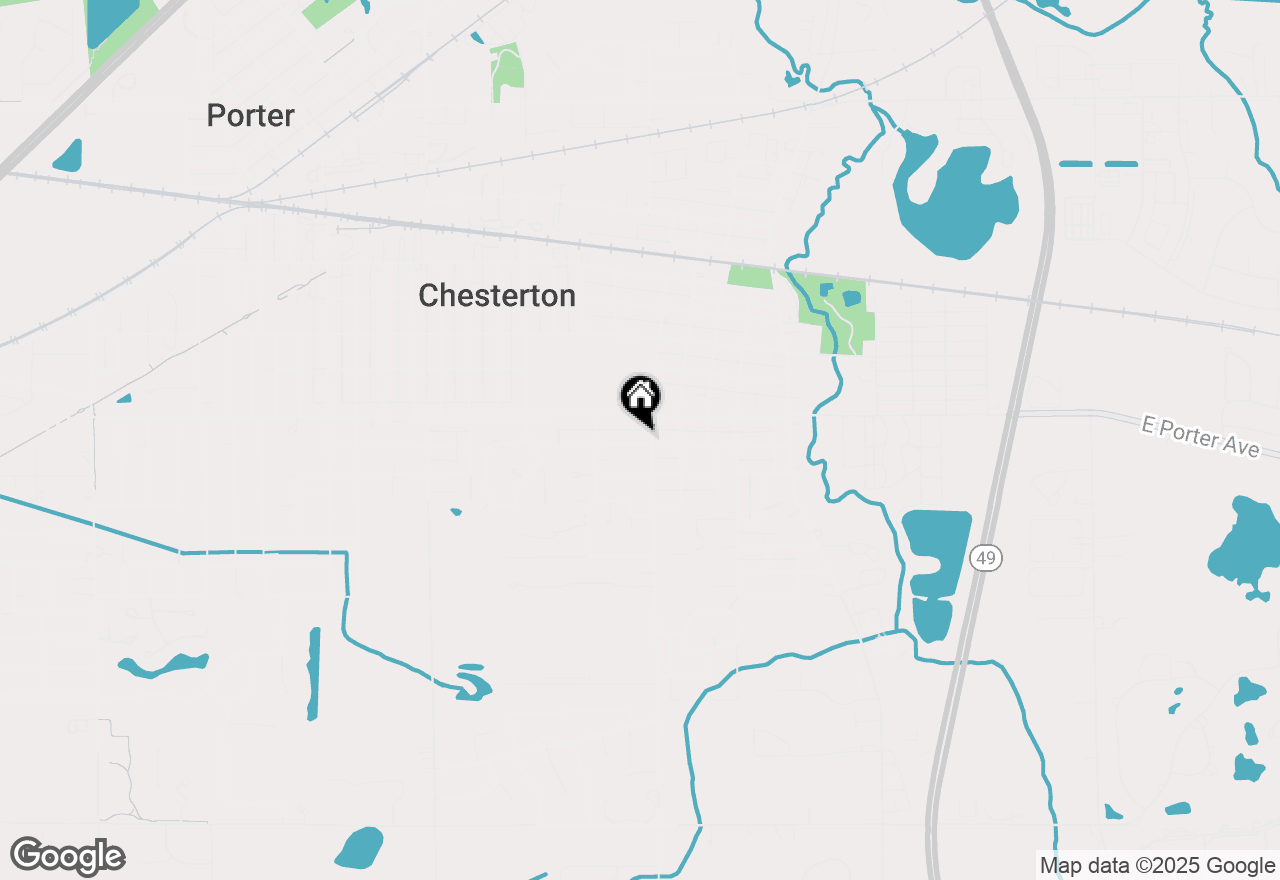 Map of (Address confidential), Chesterton, Indiana 46304