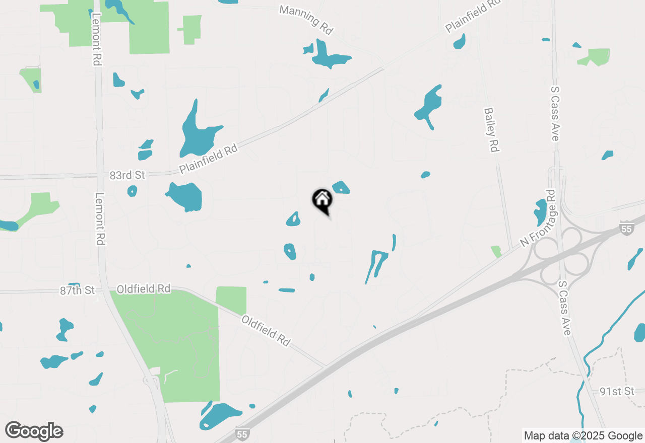 Map of 8511 Kearney Road, Downers Grove, IL 60516