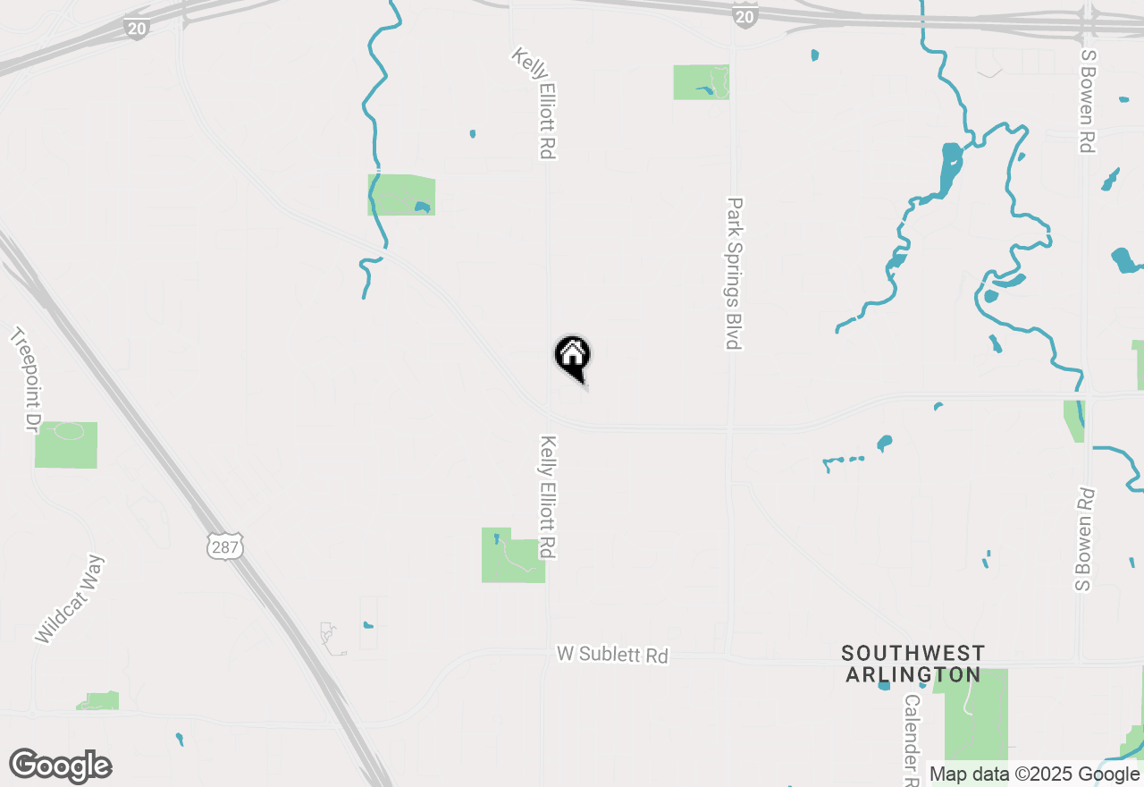 Map of 5406 Winged Foot Drive, Arlington, TX 76017