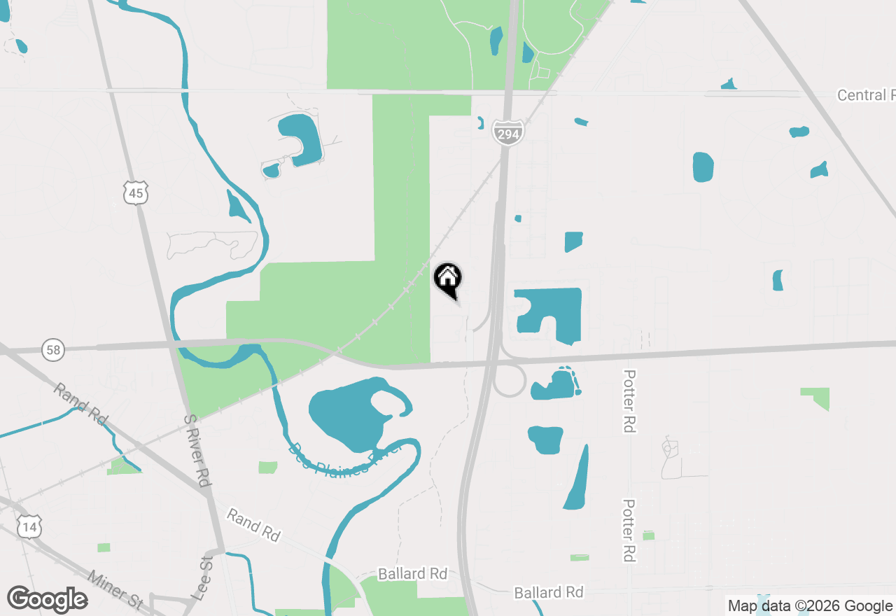 Map of 172 N East River Road #R, Des Plaines, IL 60016