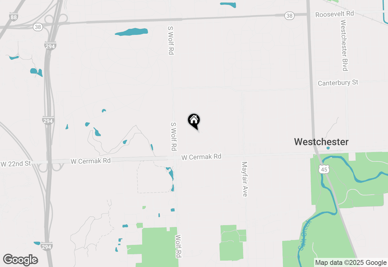 Map of 11158 Shaw Street, Westchester, IL 60154