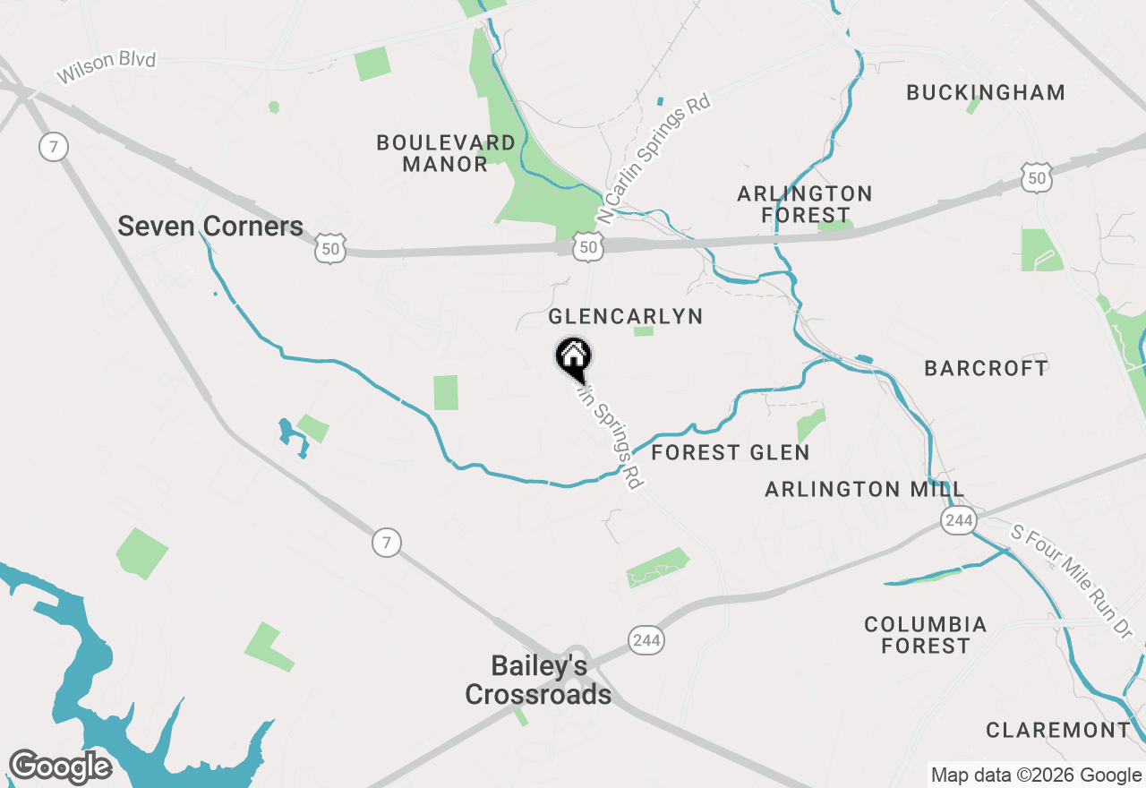 Map of 535 S Lancaster Street, Arlington, VA 22204