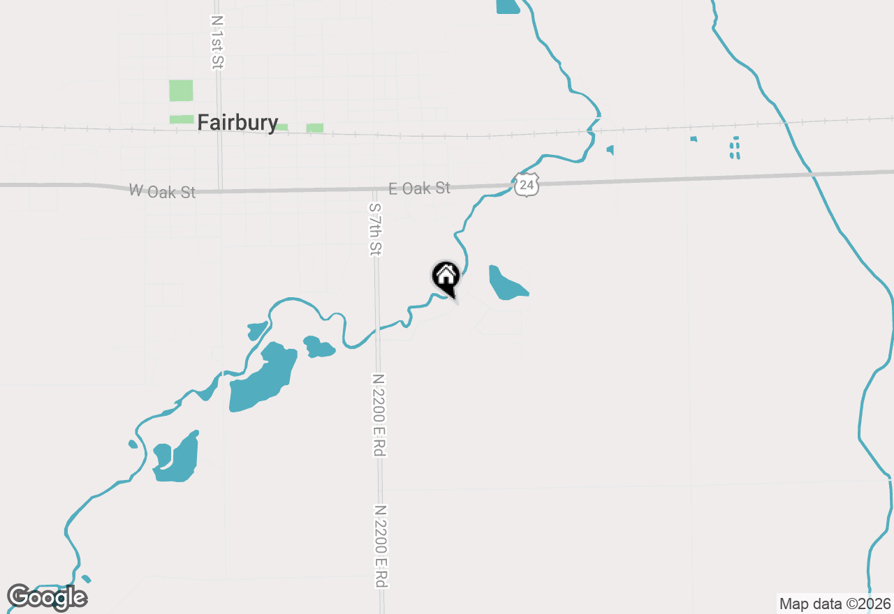 Map of 26 Timber Ridge Drive, Fairbury, IL 61739