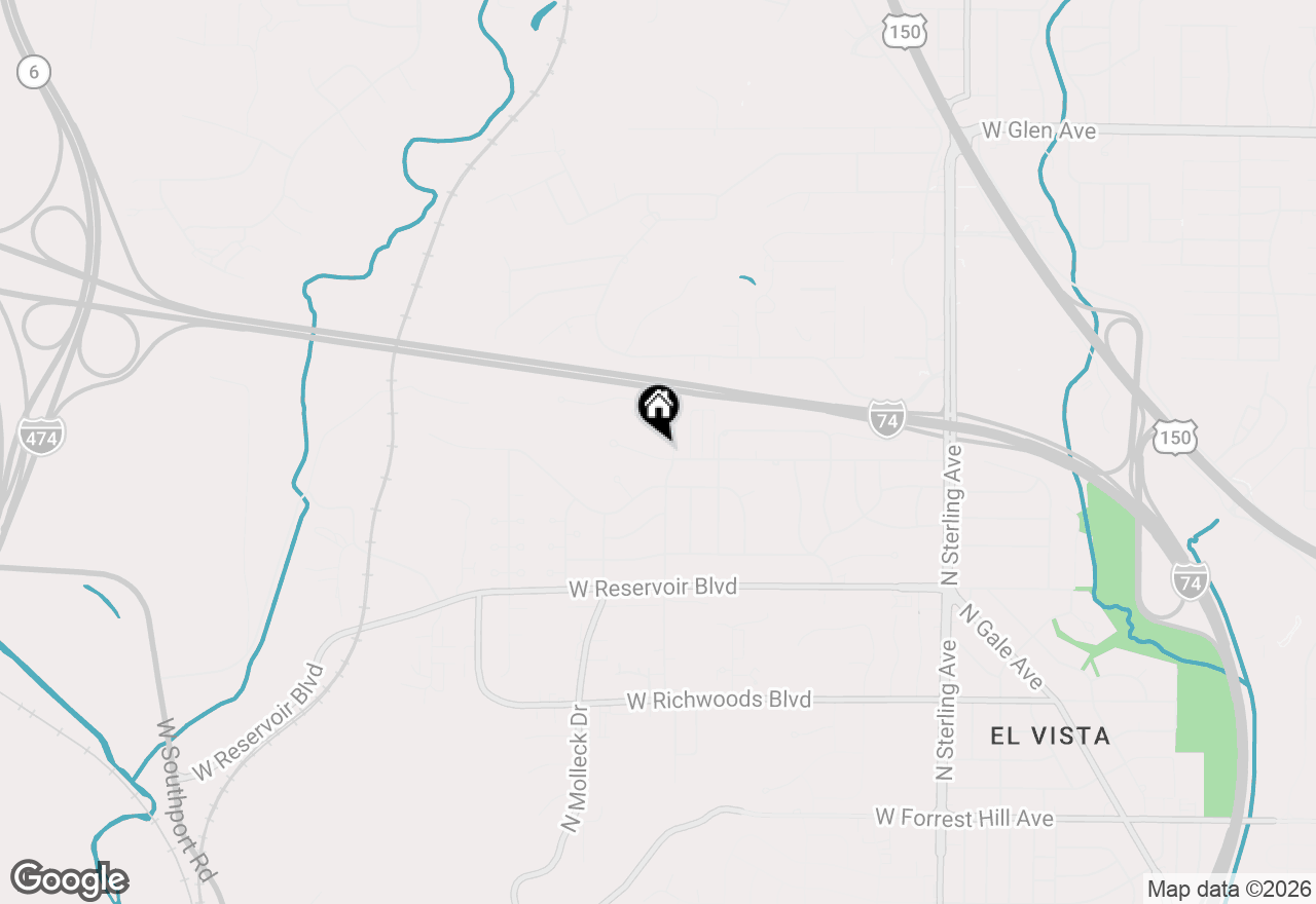 Map of 3209 W Westport Road, Peoria, IL 61615