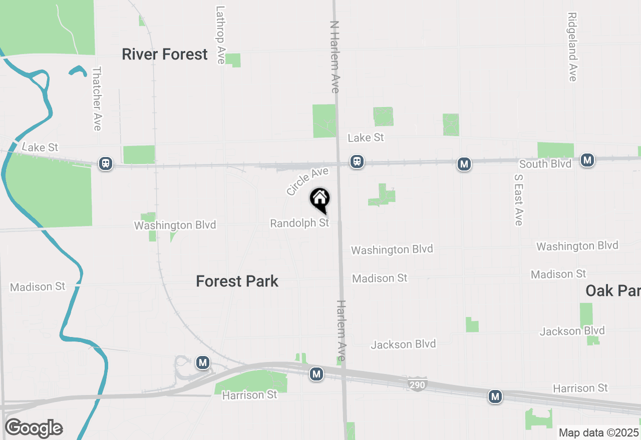 Map of 7231 Randolph Street #1B, Forest Park, IL 60130