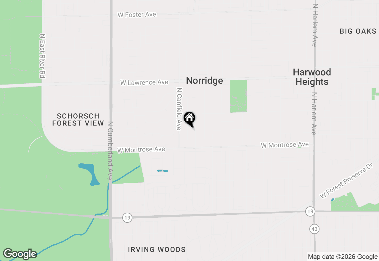 Map of 4501 N Osage Avenue, Norridge, IL 60706