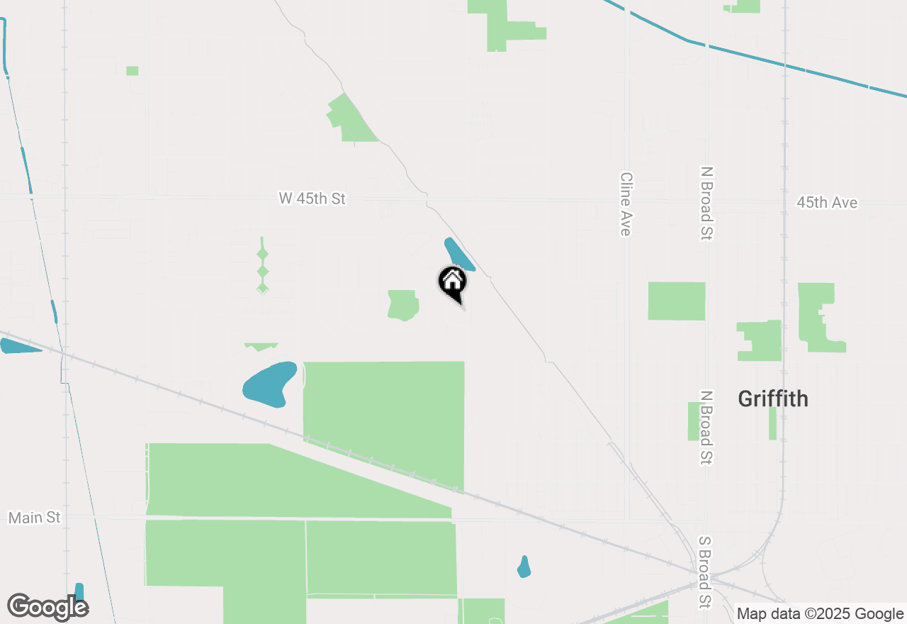 Map of 611 Holly Lane, Griffith, IN 46319