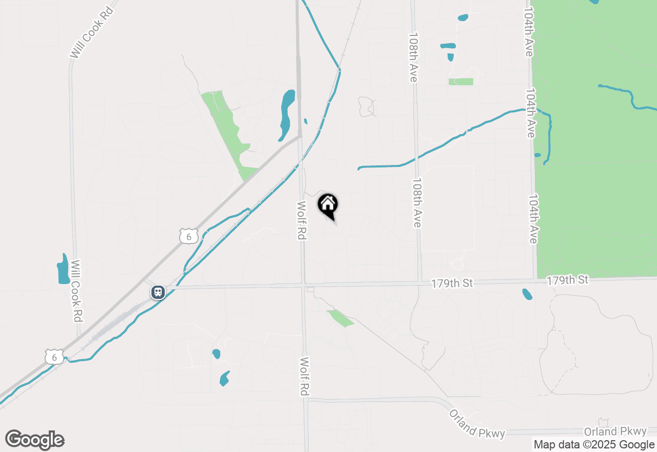 Map of 11101 Louetta Lane, Orland Park, IL 60467