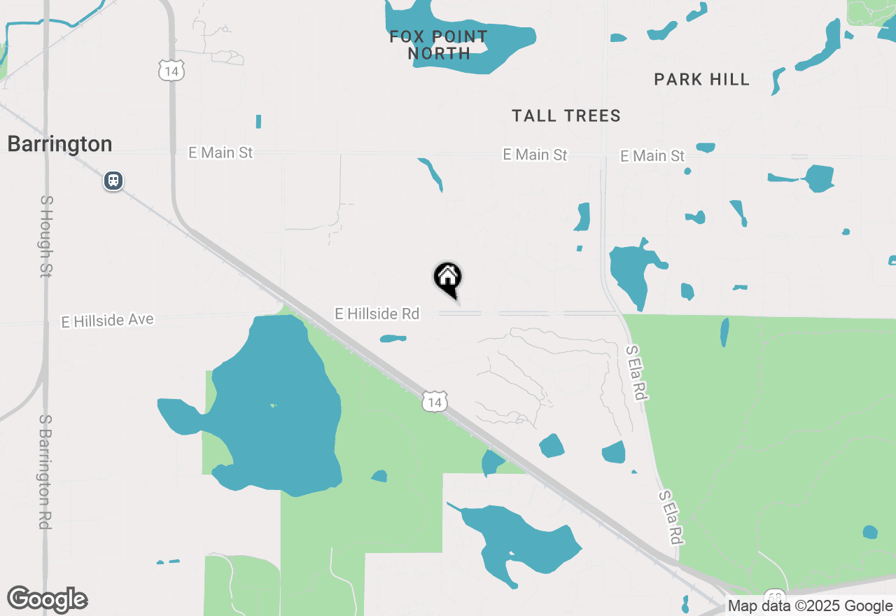 Map of 140 E Hillside Road, Barrington, IL 60010