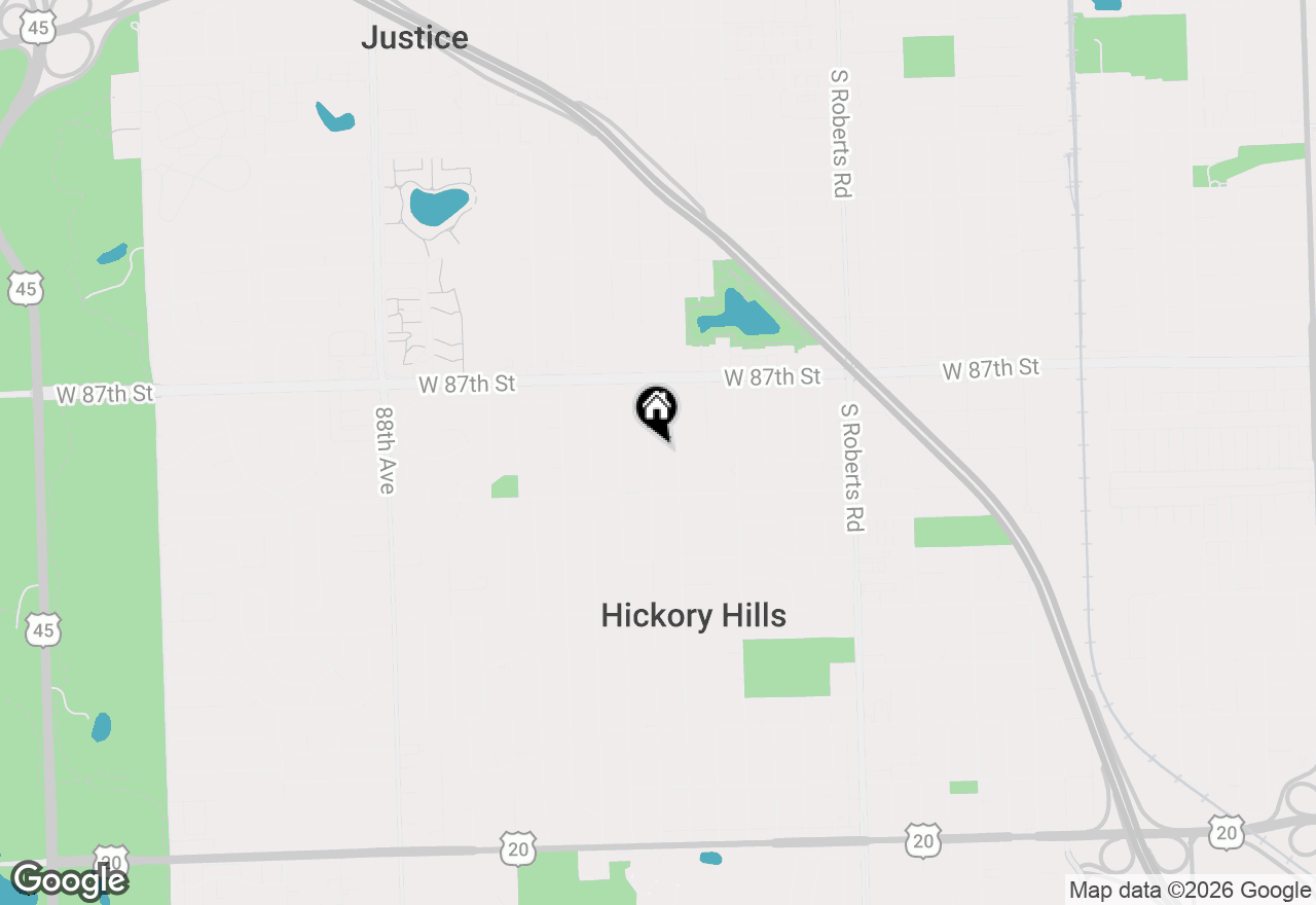 Map of 8815 S 83rd Court, Hickory Hills, IL 60457