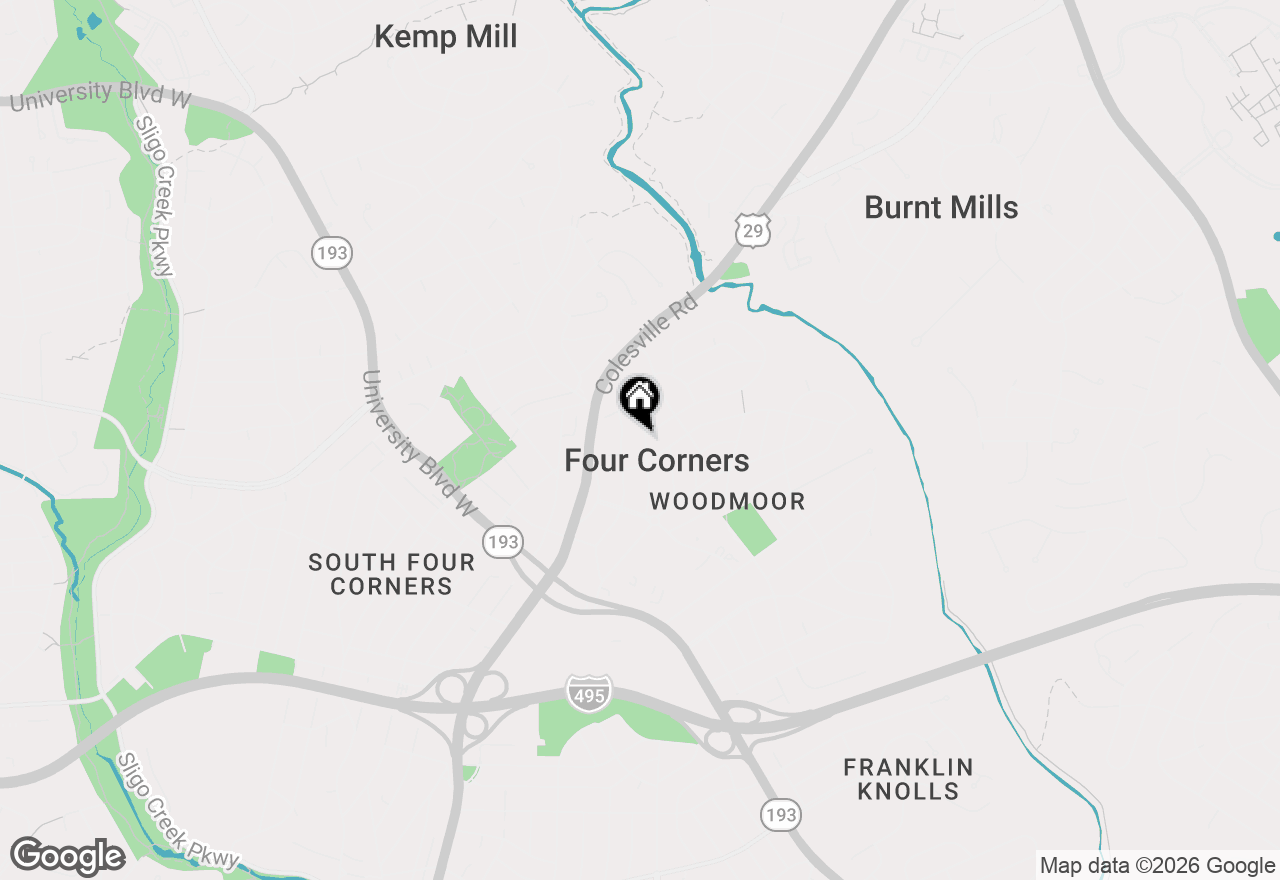 Map of 10304 Ridgemoor Drive, Silver Spring, MD 20901