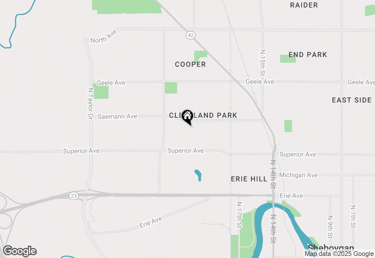 Map of 1622 N 22nd St, Sheboygan, WI 53081