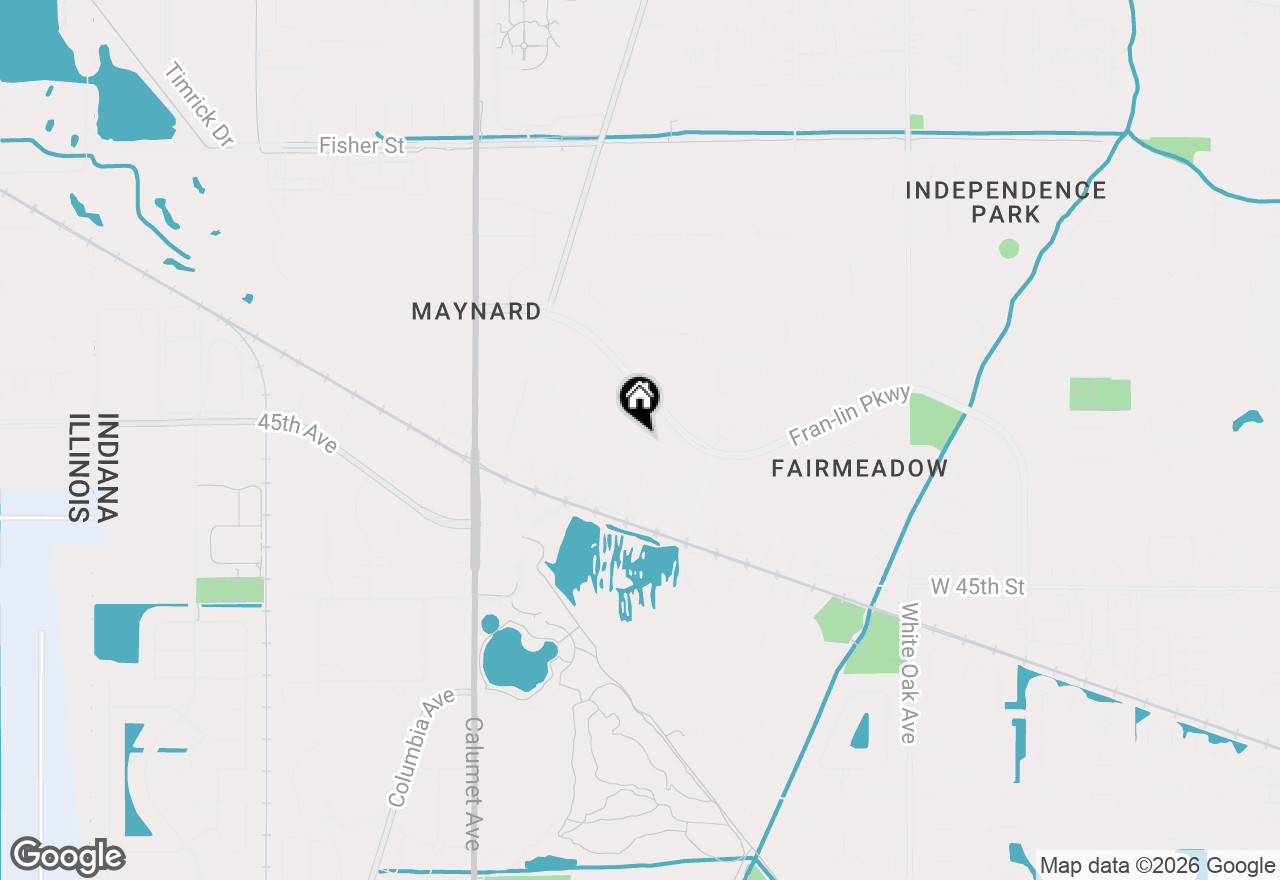 Map of 9421 Cottonwood Drive, Munster, IN 46321