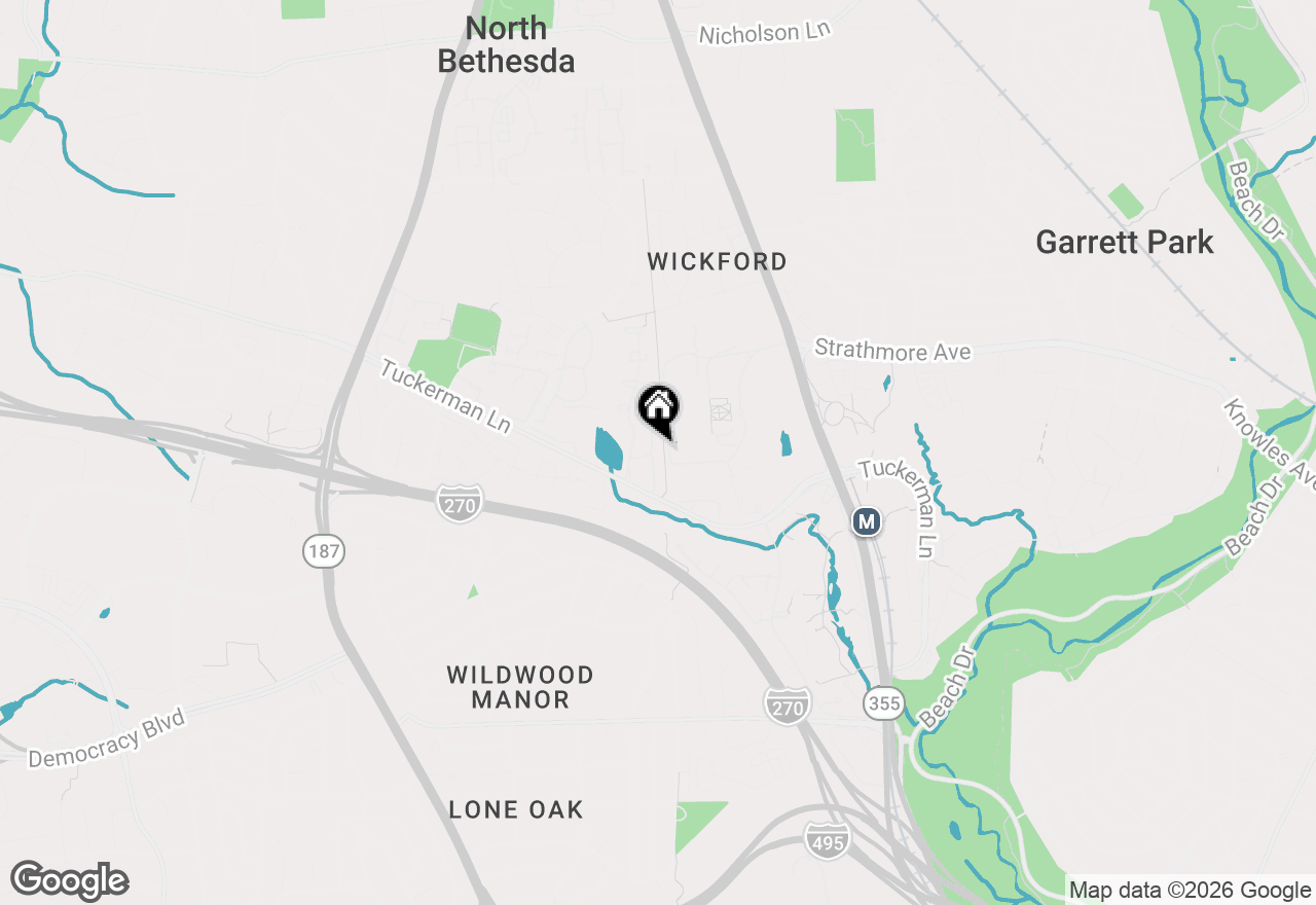 Map of 5705 Brewer House Circle #T-2, Rockville, MD 20852