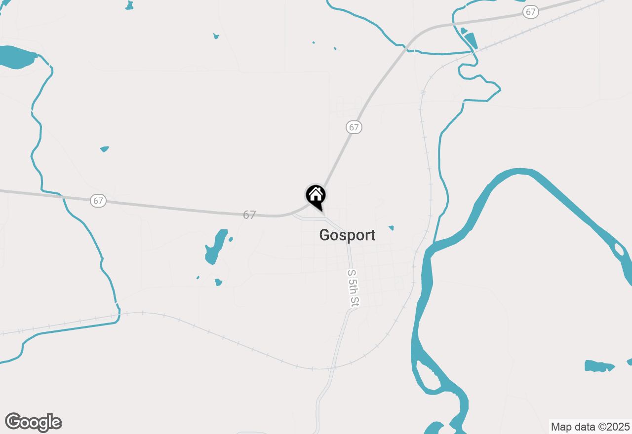 Map of 213 Chestnut Street, Gosport, IN 47433