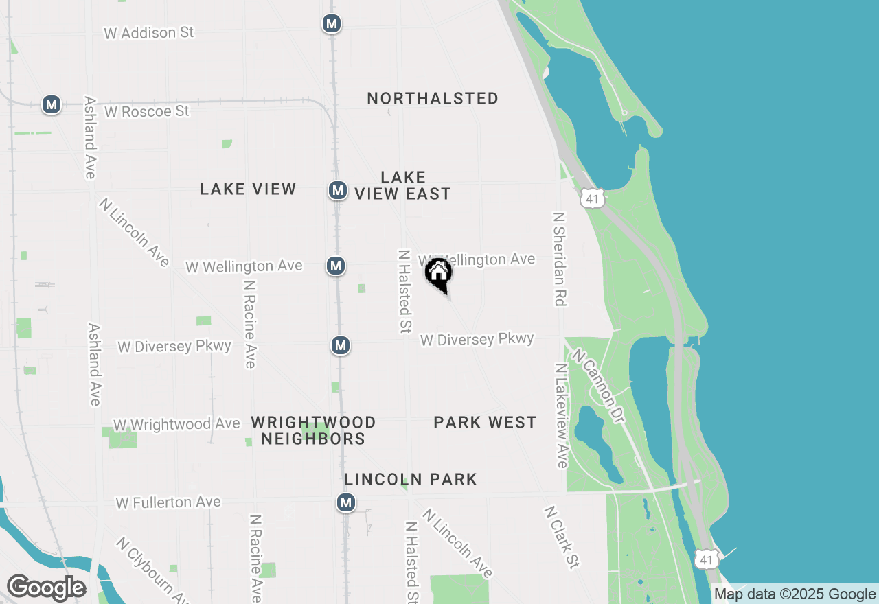 Map of 2860 N Orchard Street #301, Chicago, IL 60657