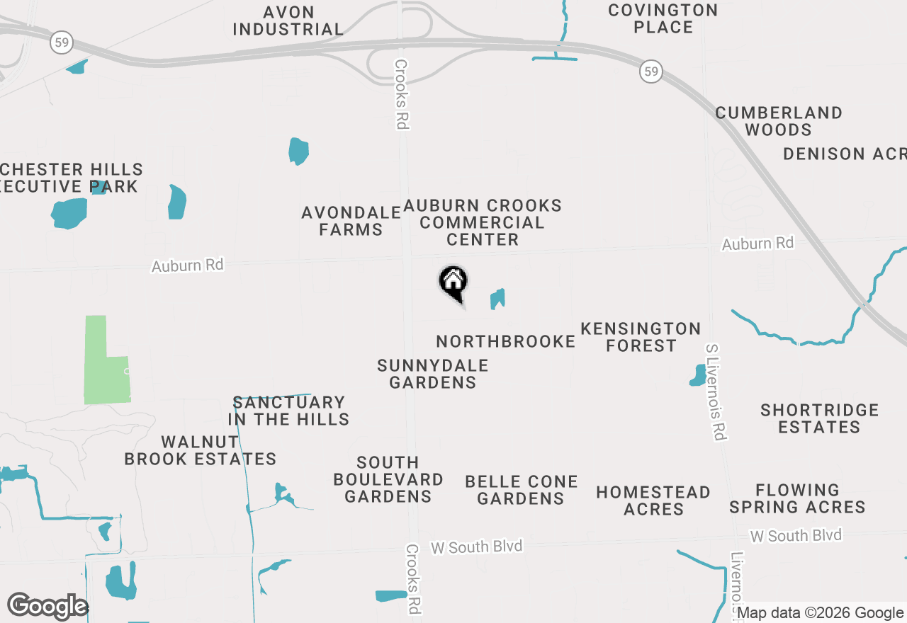 Map of 1848 Tamm Avenue, Rochester Hills, MI 48309