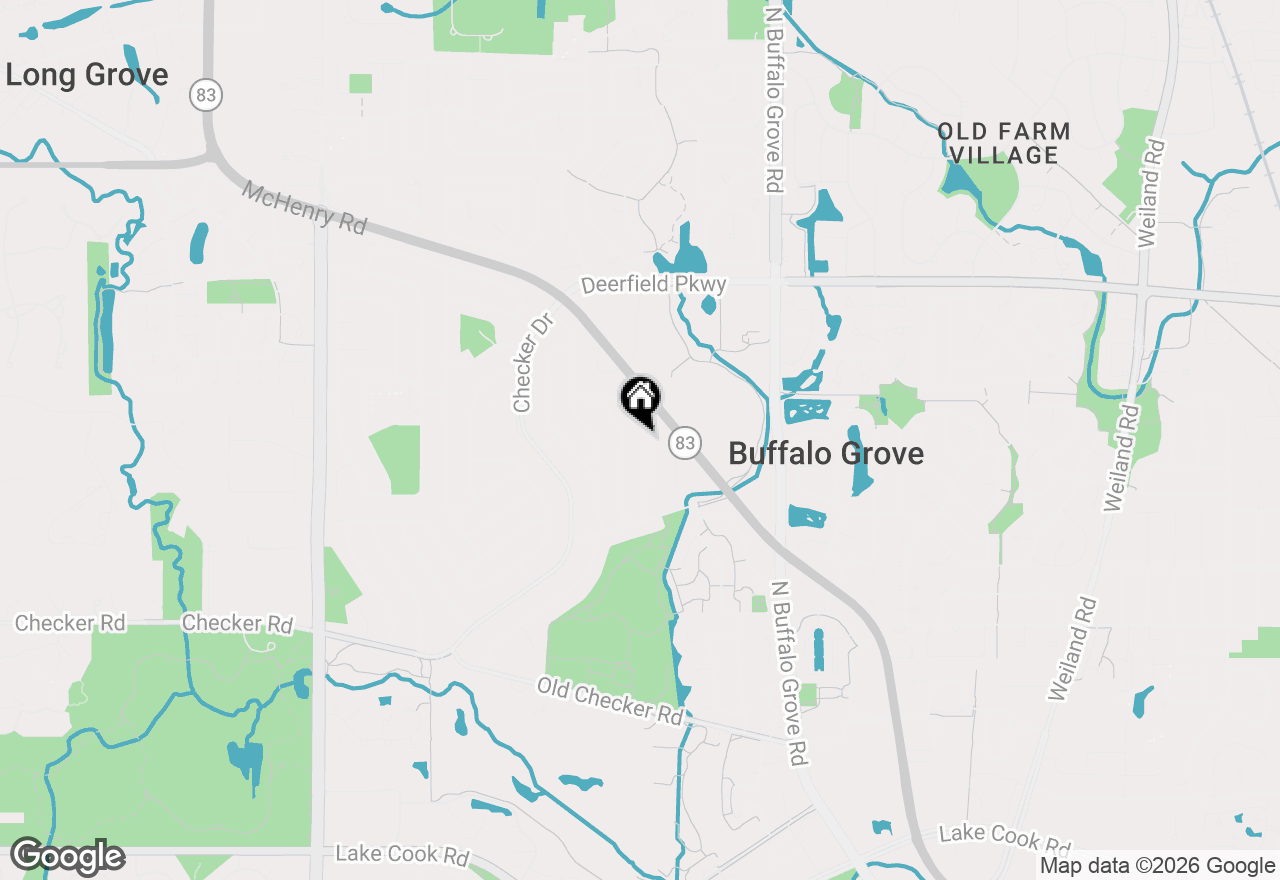 Map of 711 Woodhollow Lane, Buffalo Grove, IL 60089