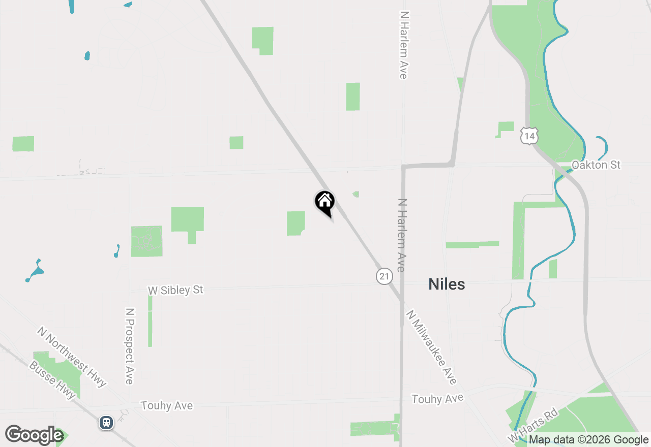 Map of 7421 W Kirk Drive, Niles, IL 60714