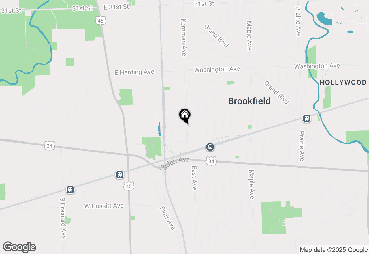 Map of 326 Kemman Avenue, La Grange Park, IL 60526