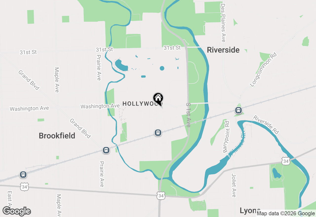 Map of 3514 Hollywood Avenue, Brookfield, IL 60513