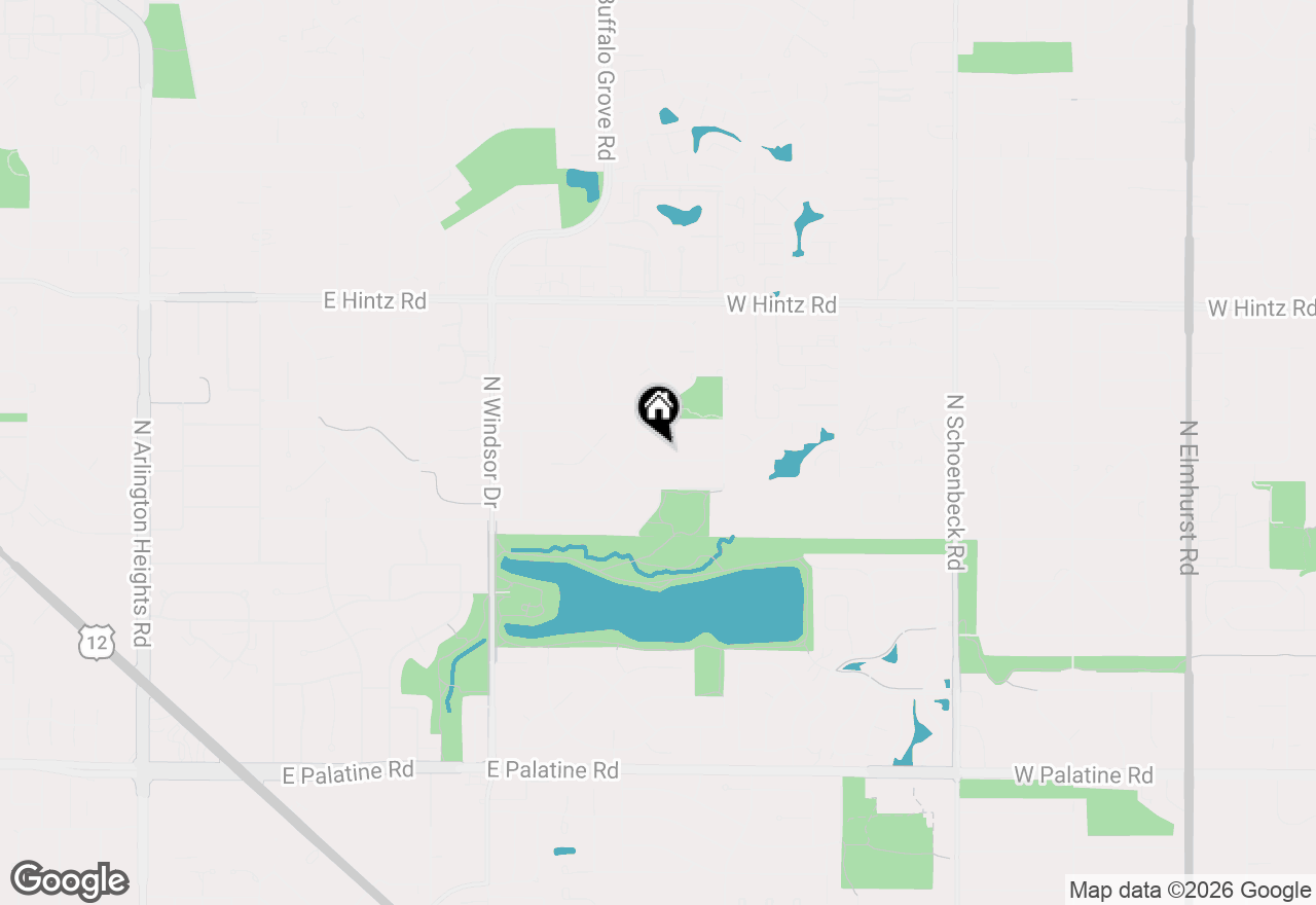 Map of 1920 E Peachtree Lane, Arlington Heights, IL 60004