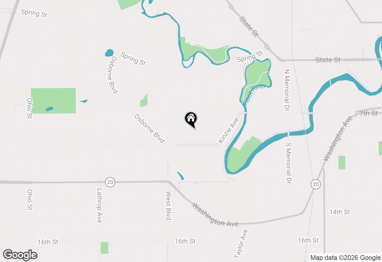Map of 2419 Thor Ave, Racine, WI 53405