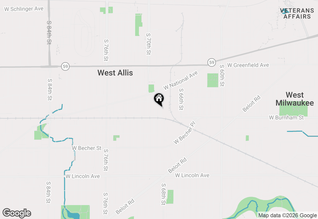 Map of 1745 S 68th St, West Allis, WI 53214
