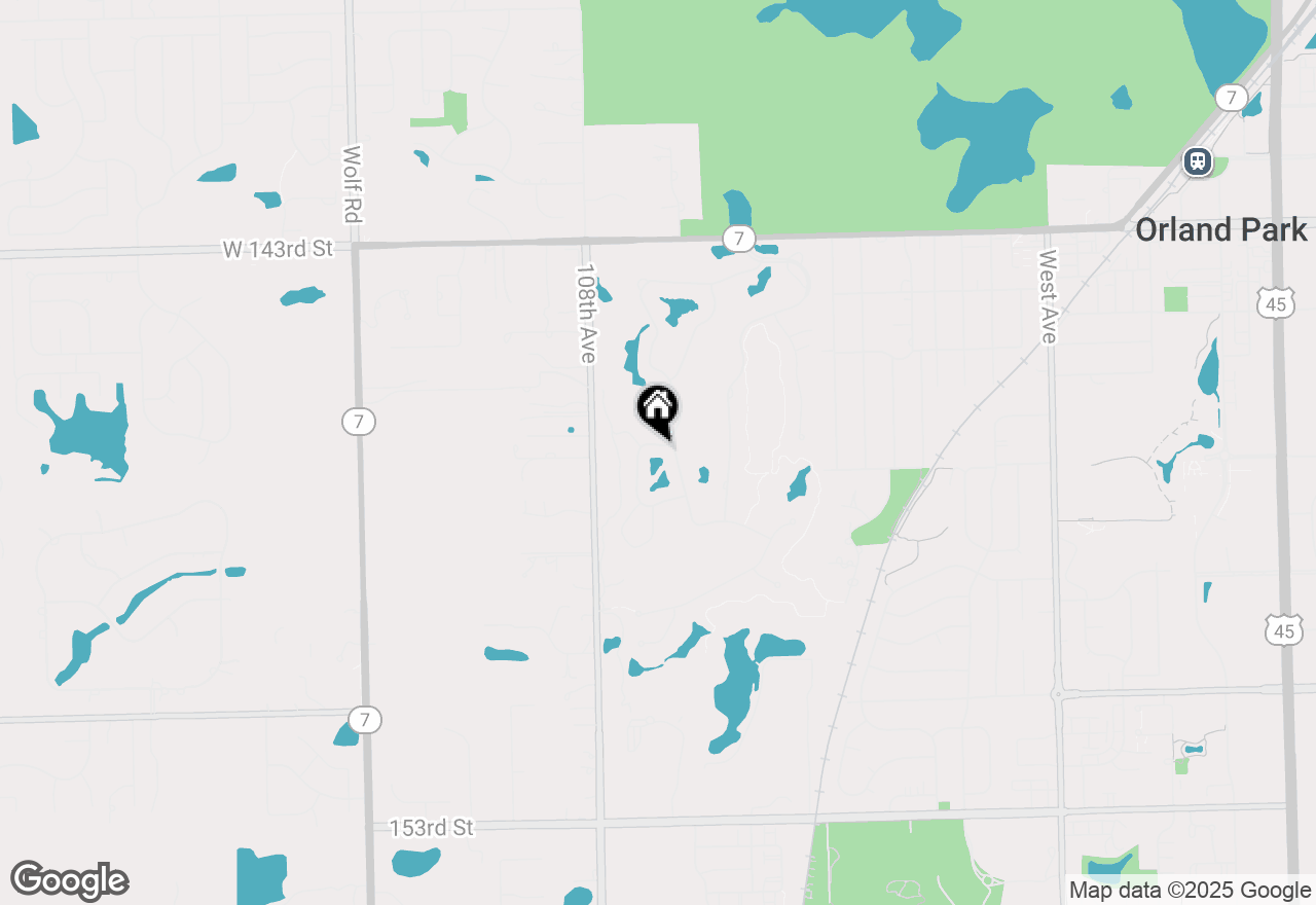 Map of 10647 Hollow Tree Road, Orland Park, IL 60462