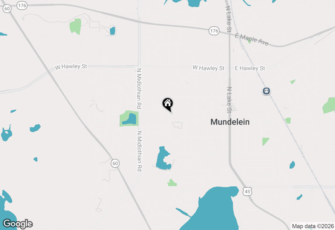 Map of 58 N California Avenue, Mundelein, IL 60060