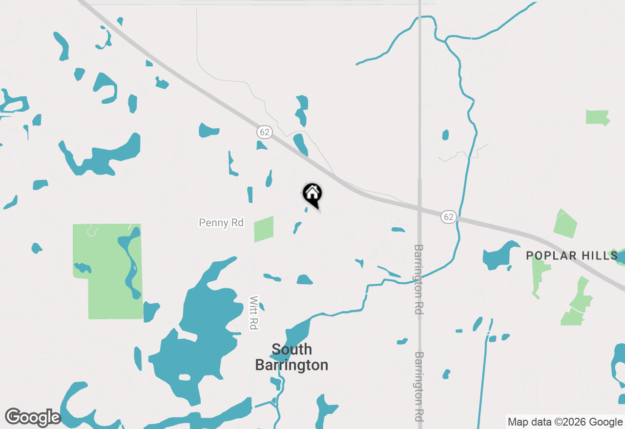 Map of 12 E Penny Road, South Barrington, IL 60010