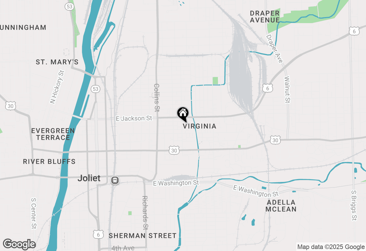 Map of 312 N Youngs Avenue, Joliet, IL 60432