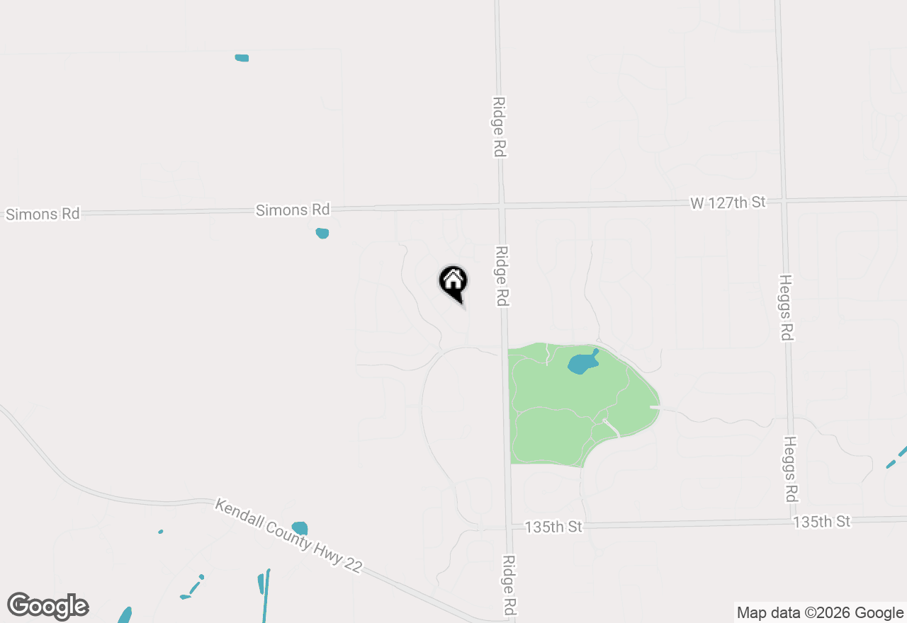 Map of 12923 Cypress Lane, Plainfield, IL 60585