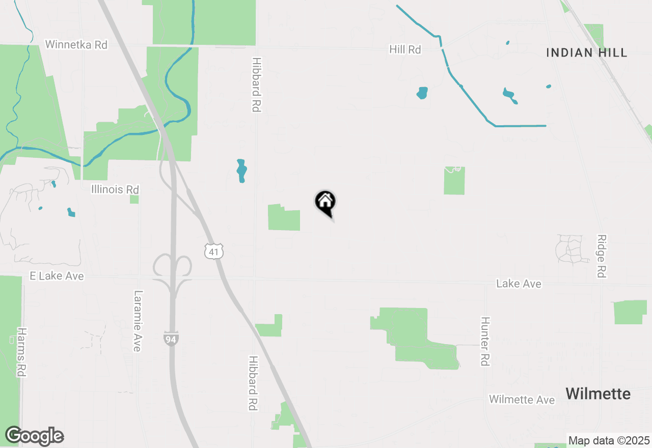 Map of 1041 Seminole Road, Wilmette, IL 60091