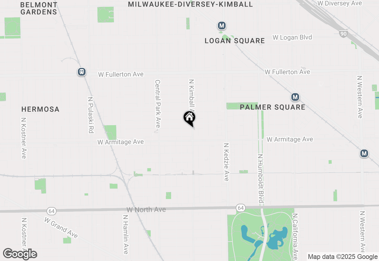 Map of (Address confidential), Chicago, Illinois 60647