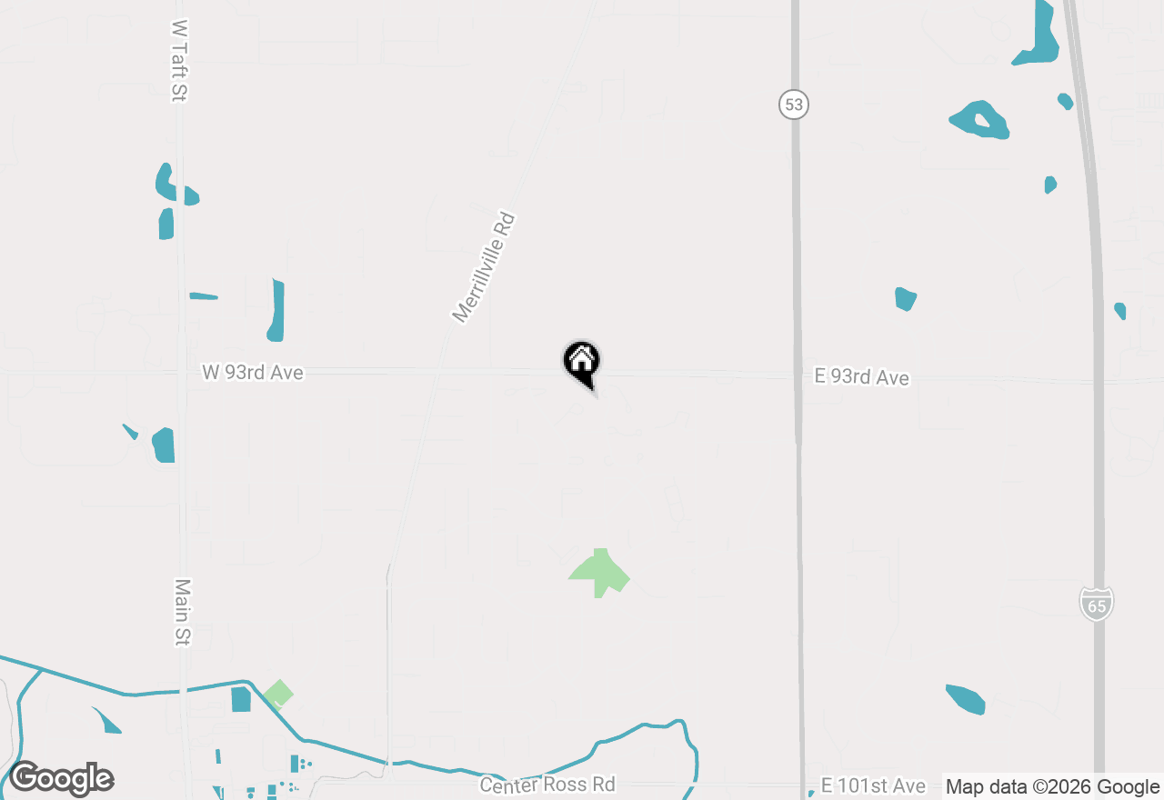 Map of 1341 W 94th Court, Crown Point, IN 46307