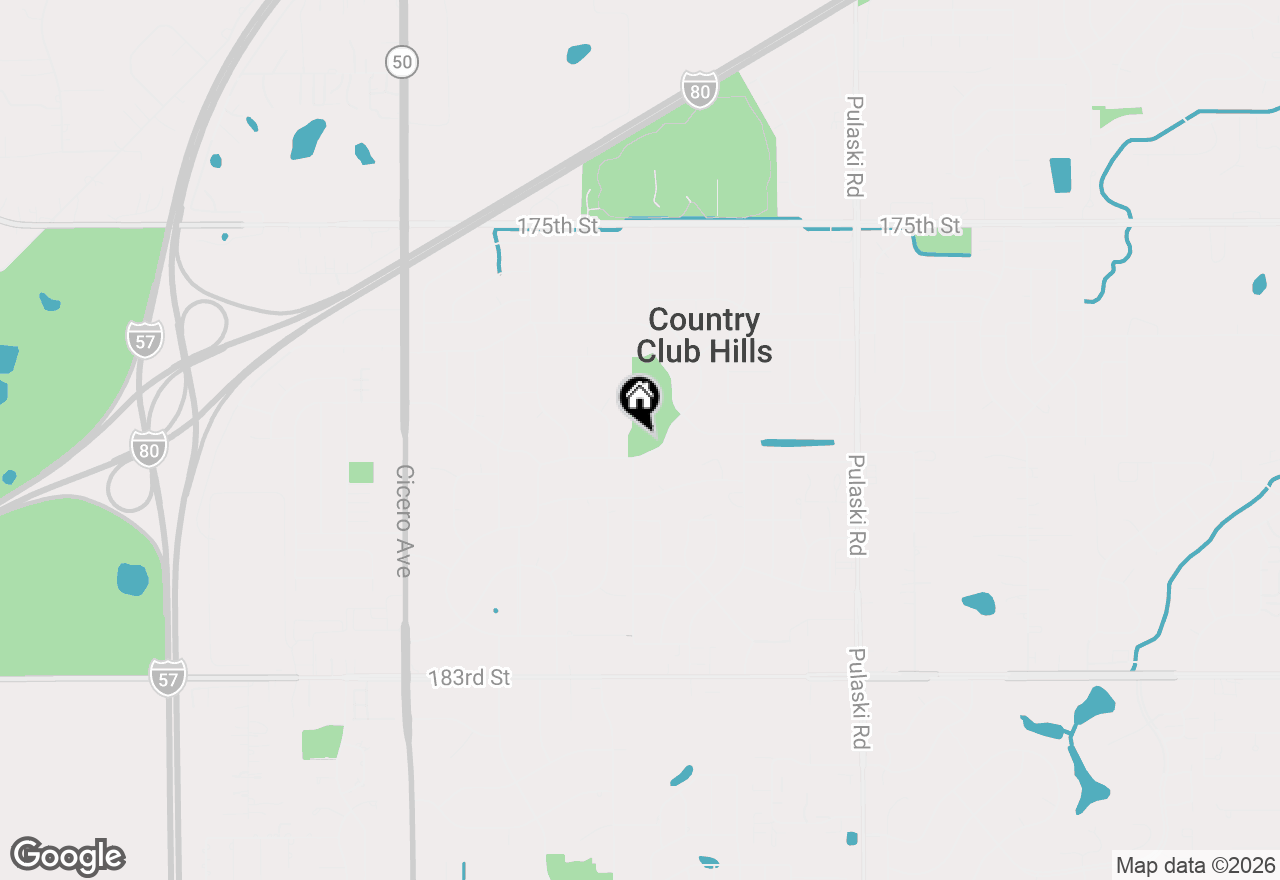 Map of 5011 Fairoaks Court, Country Club Hills, IL 60478