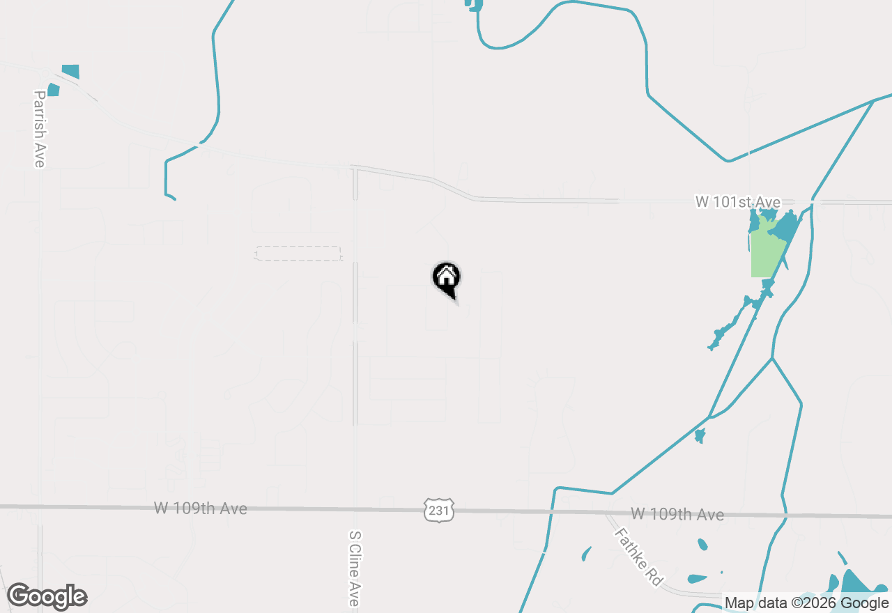 Map of 10347 Blaine Street, Crown Point, IN 46307