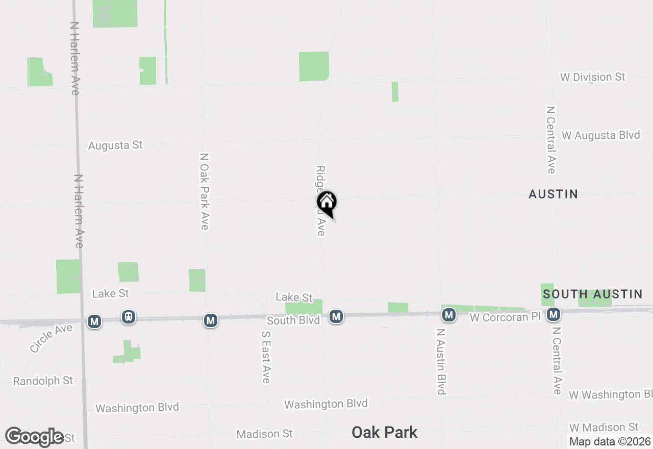 Map of 330 N Ridgeland Avenue, Oak Park, IL 60302