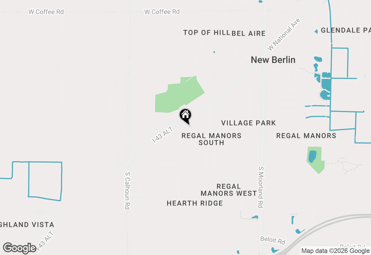 Map of 16605 W Sumerland Ct, New Berlin, WI 53151