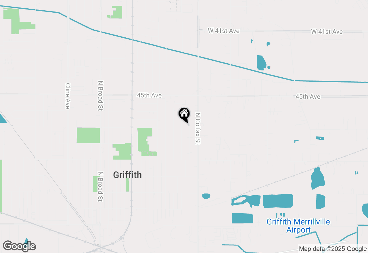 Map of 703 N Glenwood Avenue, Griffith, IN 46319