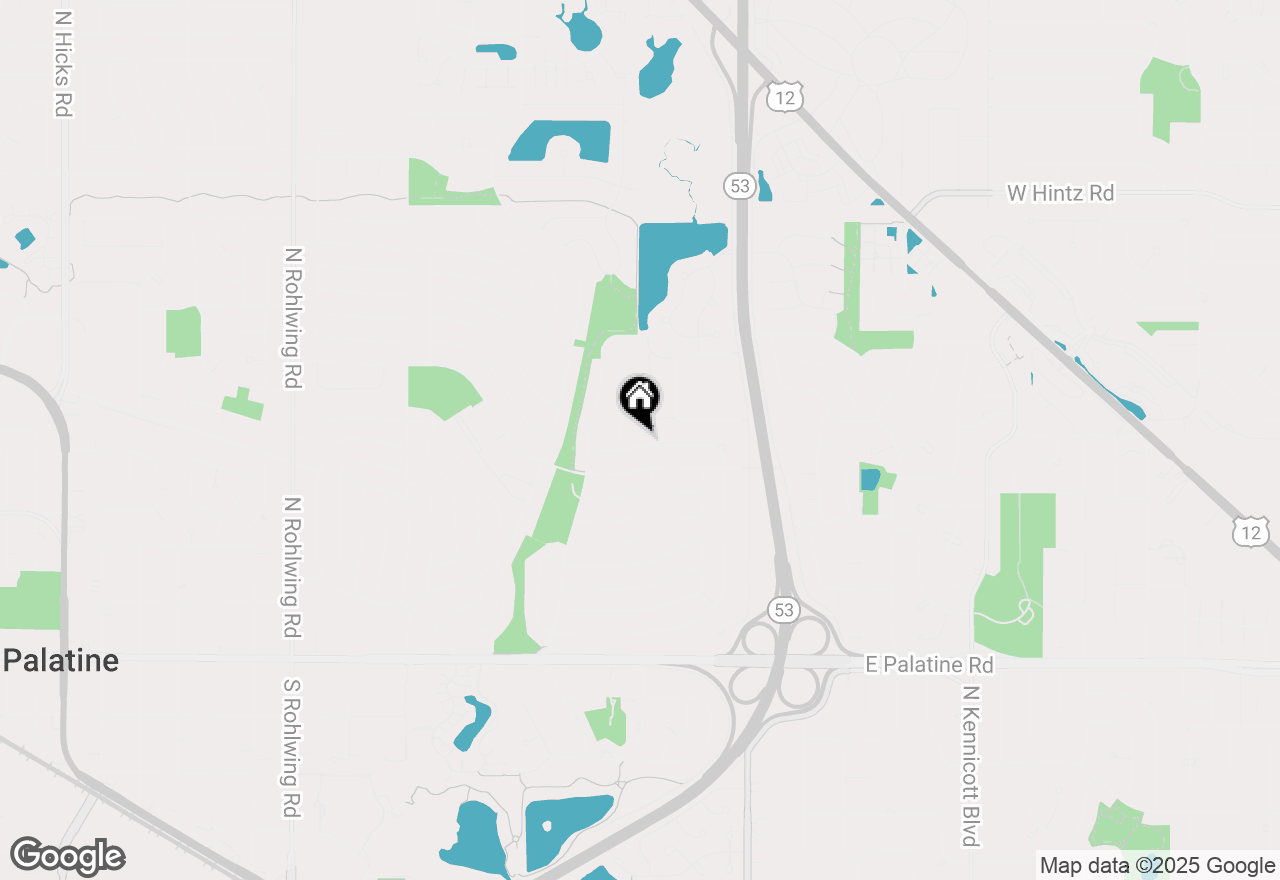 Map of 1408 E Reynolds Drive, Palatine, IL 60074