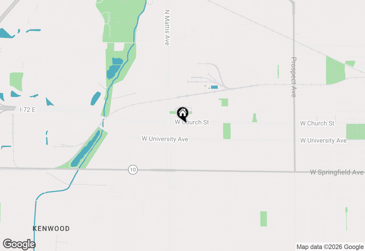Map of 206 N Victor Street, Champaign, IL 61821
