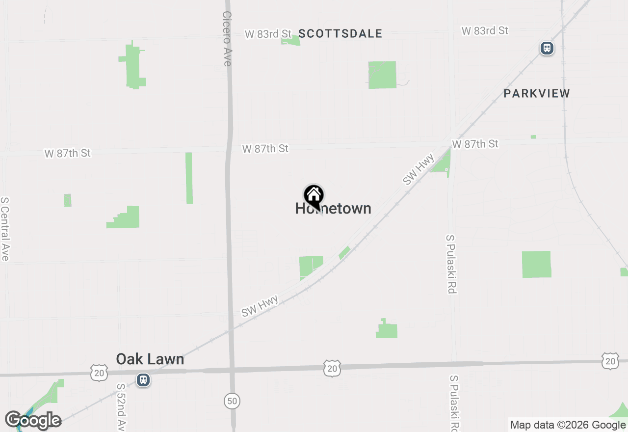 Map of 8925 S Kostner Avenue, Hometown, IL 60456